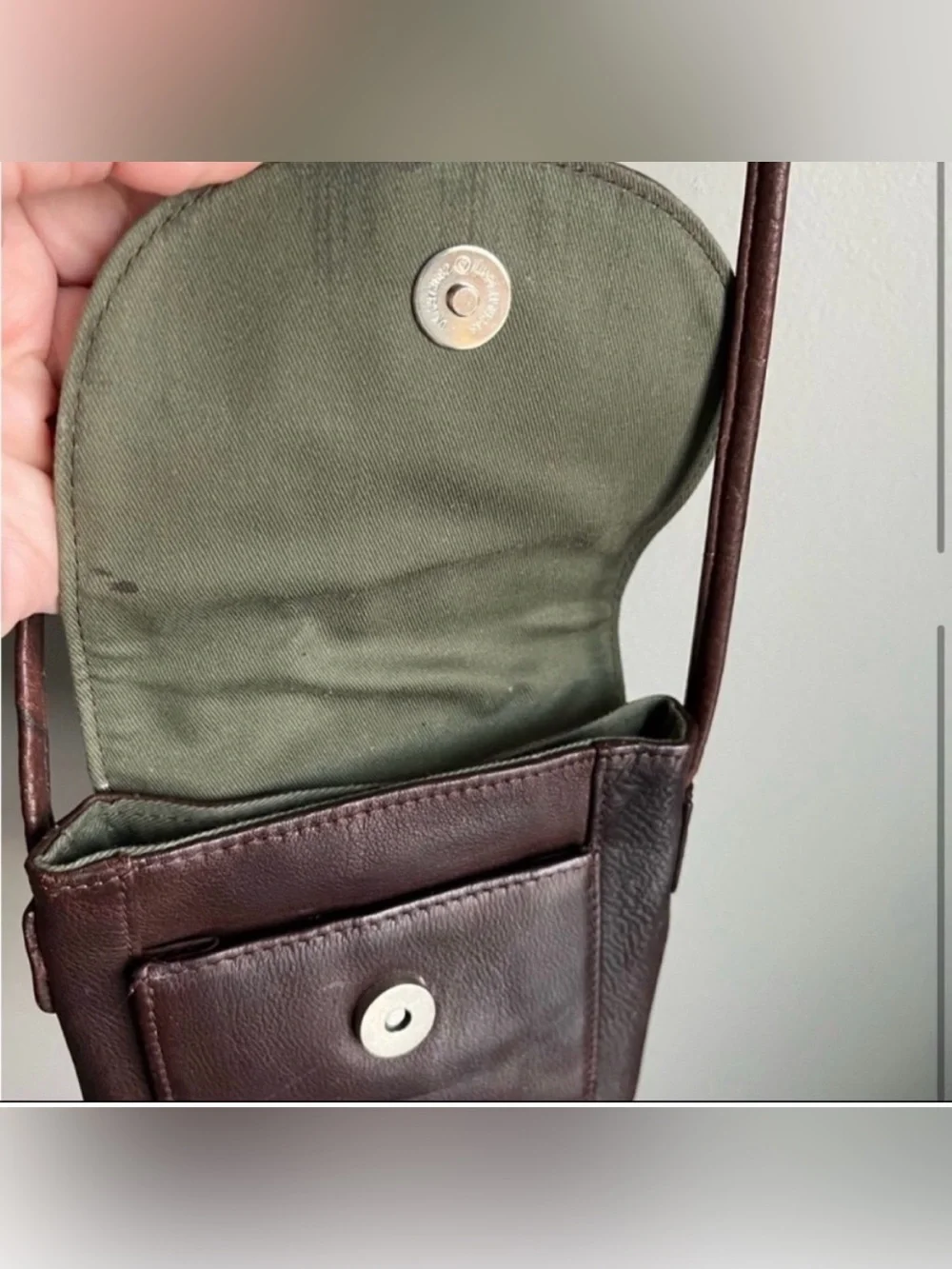 Fossil Brown Leather Small Crossbody